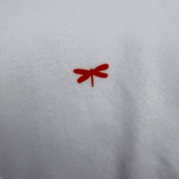 Redvanly Golf Polo Shirt Mens Medium White Dragonfly Athleisure Performance - Picture 3 of 10